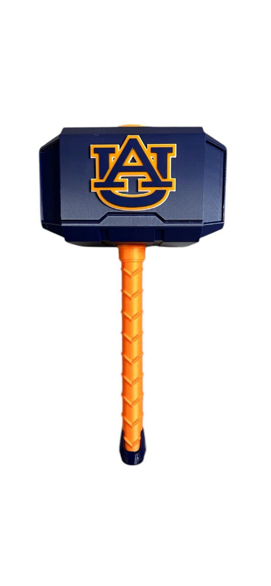 Auburn Tigers NCAA Mjolnir Thor Hammer. 3D Printed Fan Art