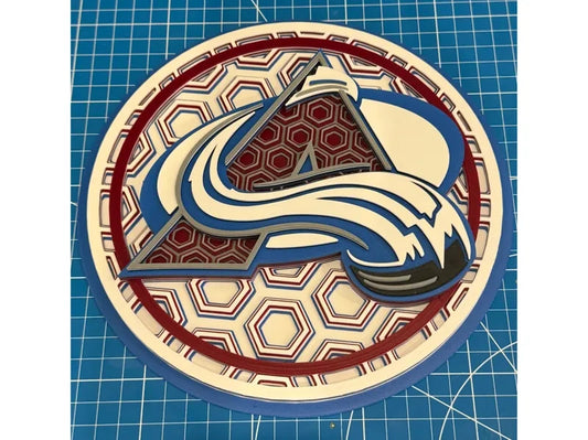 Colorado Avalanche Wall Art Or Display 3D printed Dimensional Mosaic