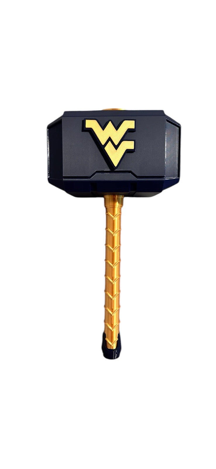 West Virginia Mountaineer NCAA Mjolnir Thor Hammer. 3D Printed Fan Art