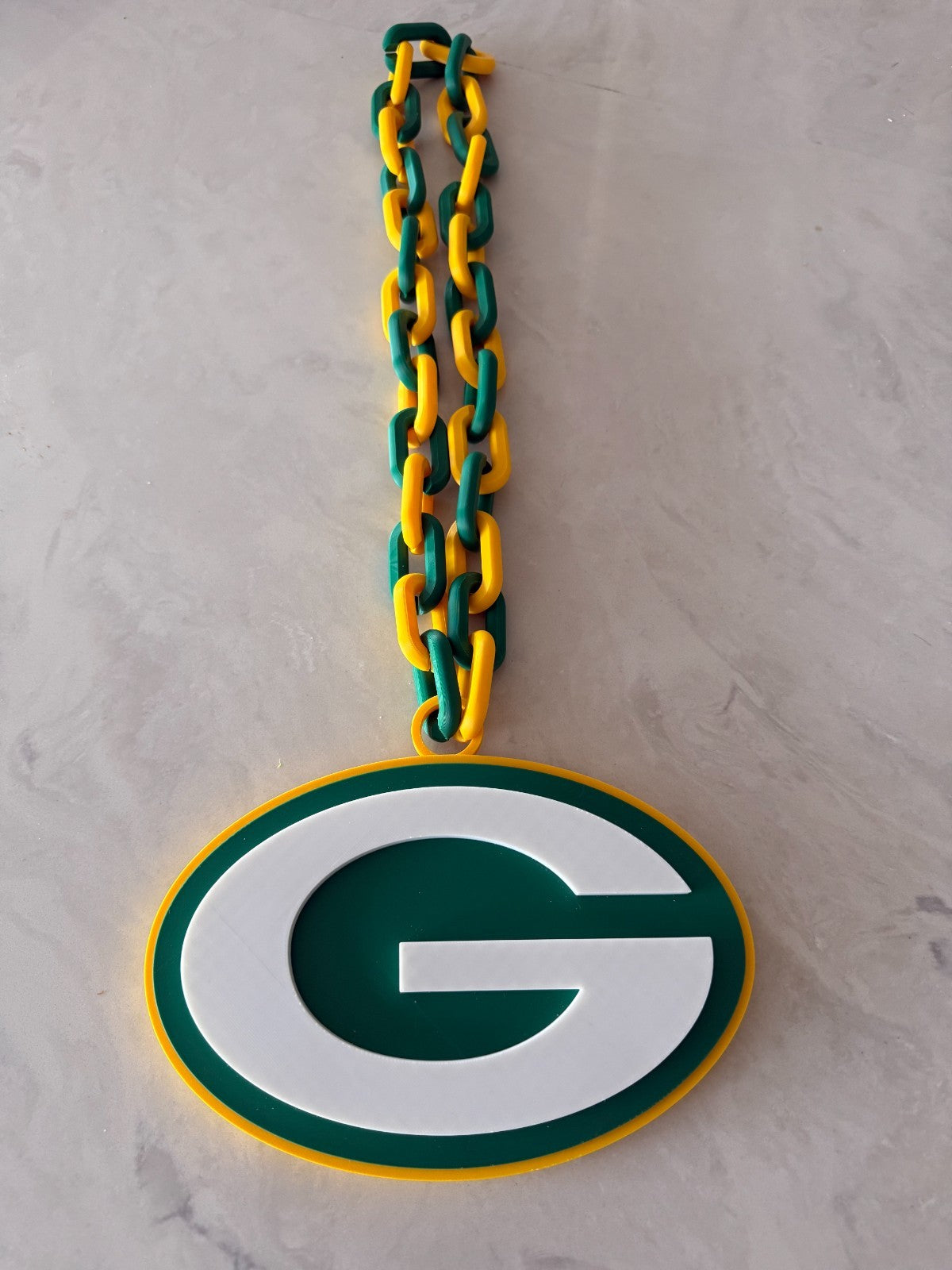 Green Bay Packers Logo Oversized Turnover Chain HandMade 3D Printed
