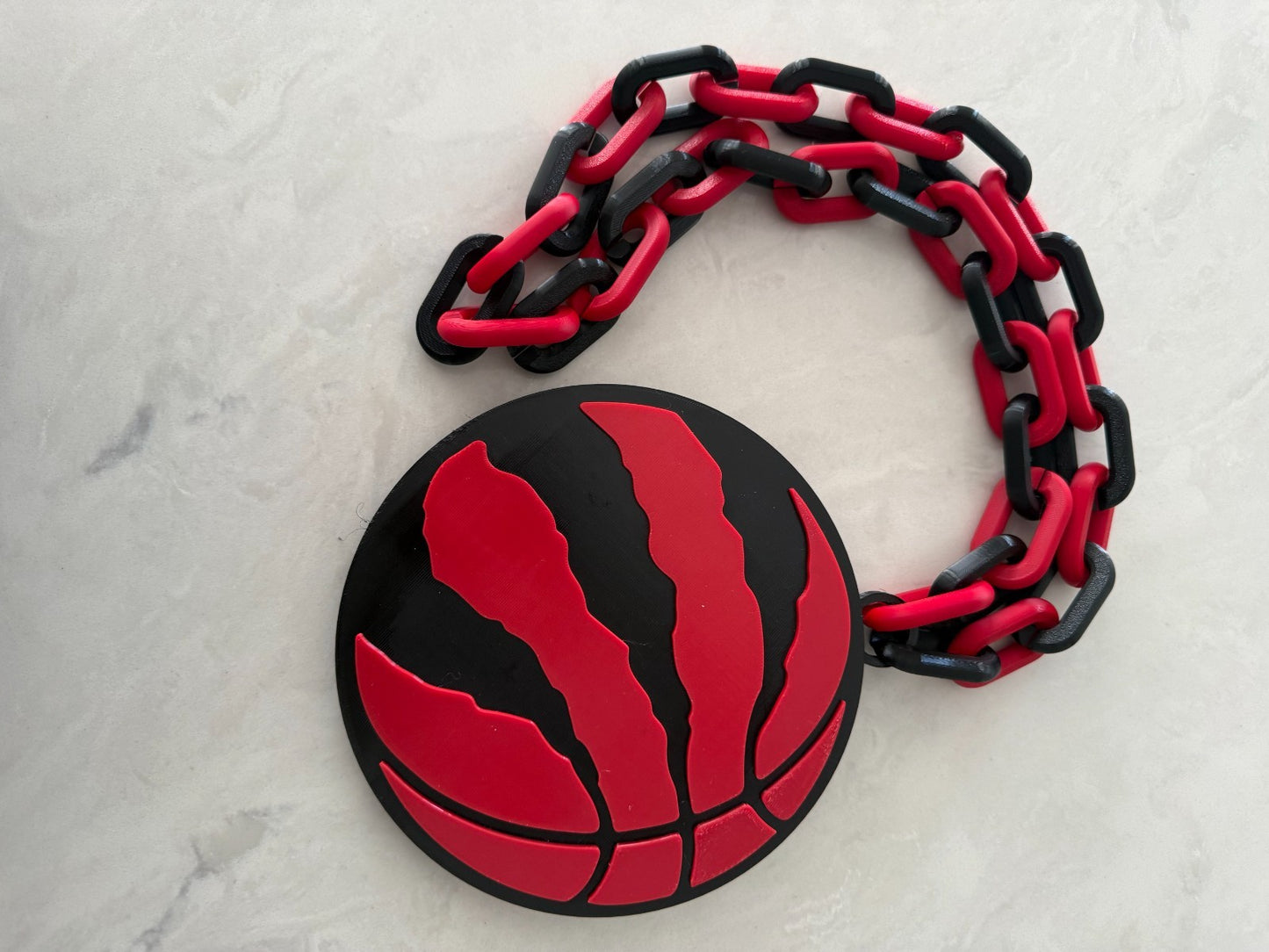 Toronto Raptors Oversized Fan Necklace, Pendant and Chain