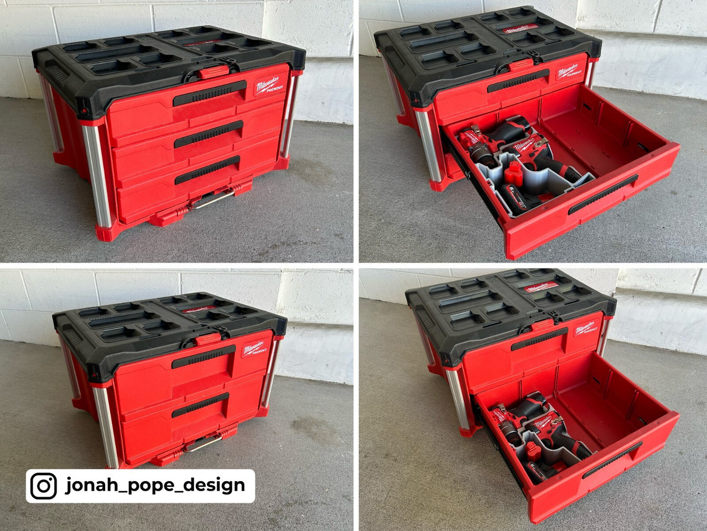 Milwaukee Packout Toolbox Drawer Insert for M12 Drill/Driver Gen3  (Insert Only)
