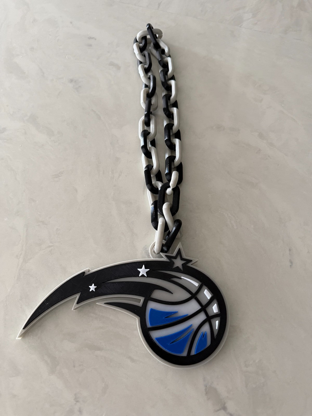 Orlando Magic Oversized Logo Necklace, Pendant Handmade 3D Printed