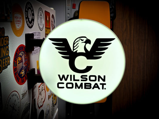 WILSON COMBAT ~ 2-Sided Round Lightbox