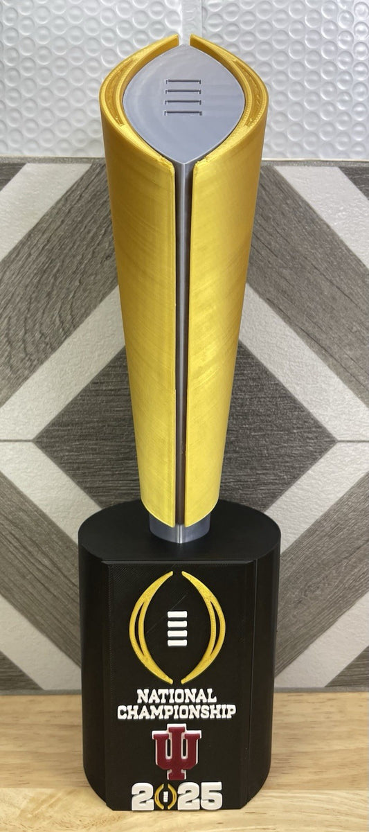 Indiana Hoosiers 2025 Season 20-in CFP National Championship Trophy 3-D Printed