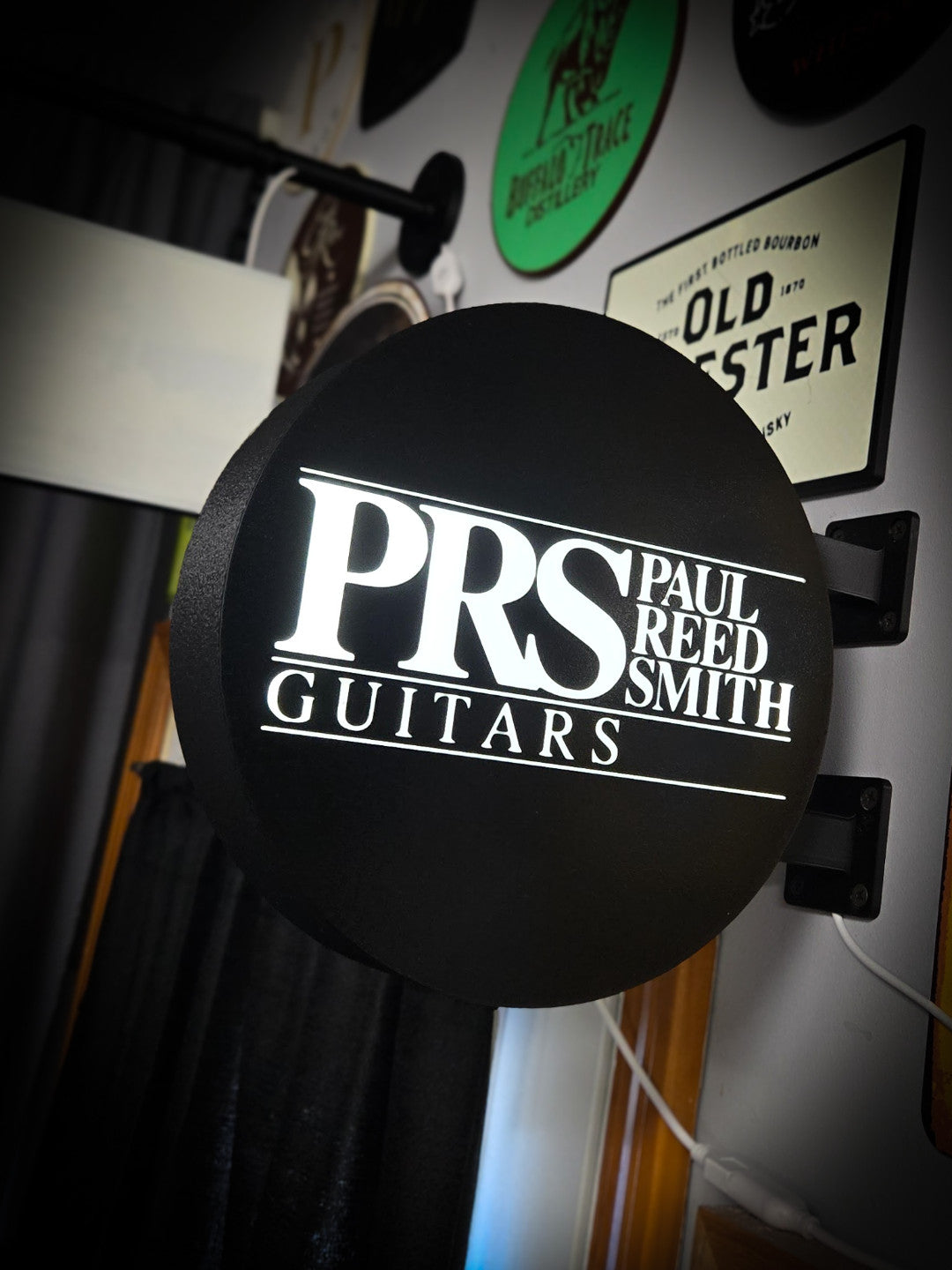 PRS Guitars 12 Inch Light Box LED Sign 3D Printed Wall Decor Man Cave Garage