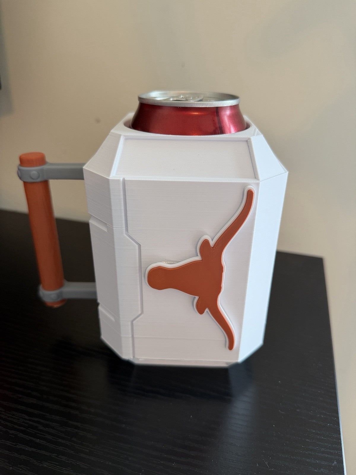 Texas Longhorns Thor Inspired Can Cooler!  24 And 12oz Cans Fit!