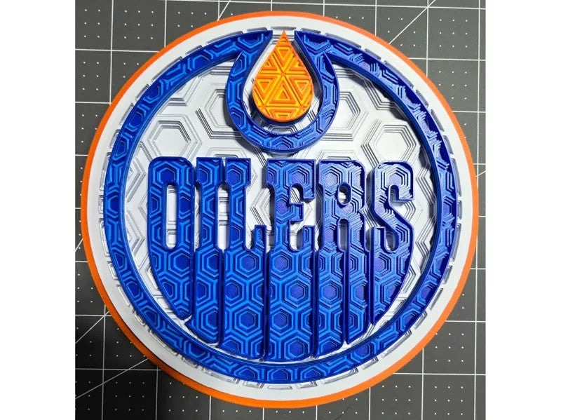 Edmonton Oilers Wall Art Or Display 3D printed Dimensional Mosaic