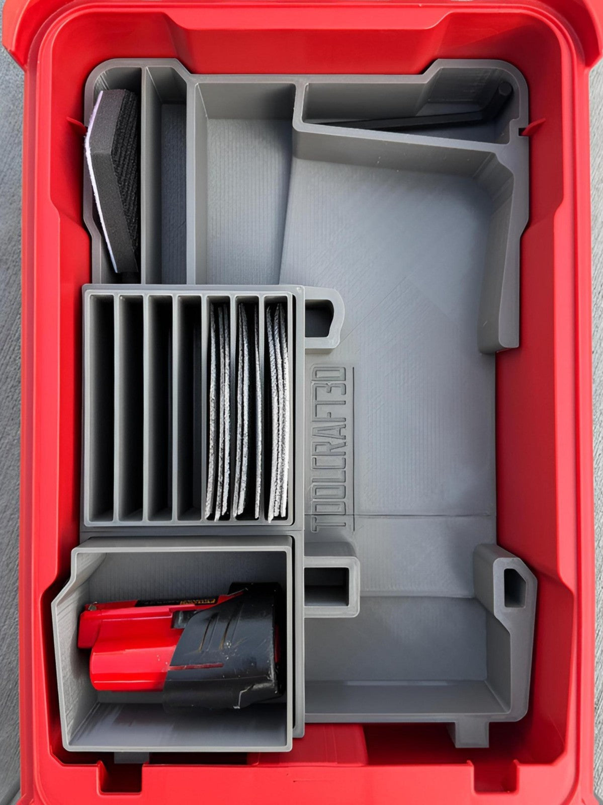 Insert for Milwaukee M12 Orbital Detail Sander & Packout Organizer