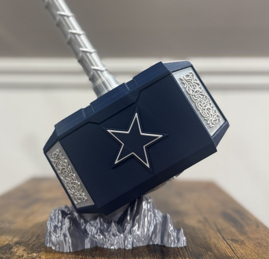 Dallas Cowboys Thor Hammer Decoration NFL football Fan Gift Man Cave Desk Office