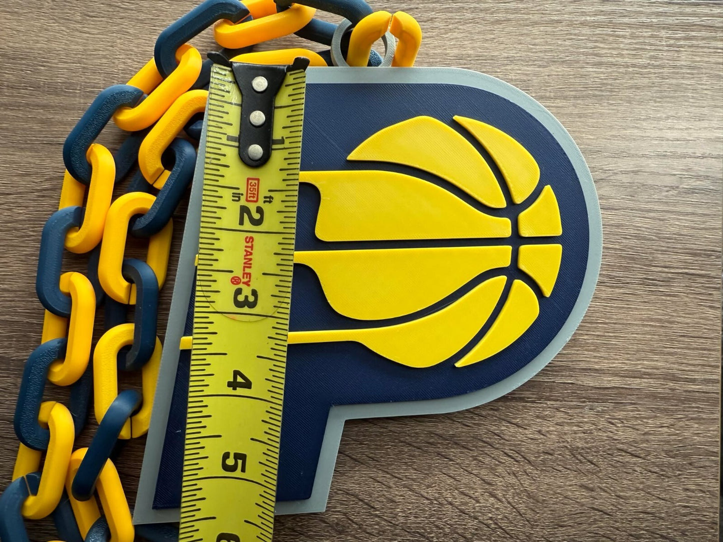 Indiana Pacers Oversized Necklace, Hype Chain [Made To Order]