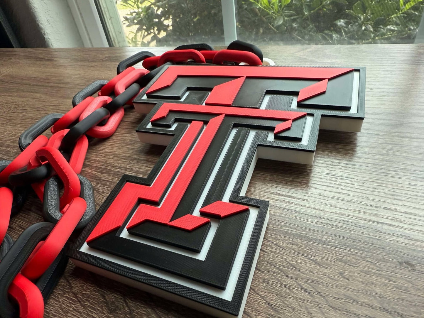 Texas Tech Red Raiders Oversized Necklace, Pendant Chain