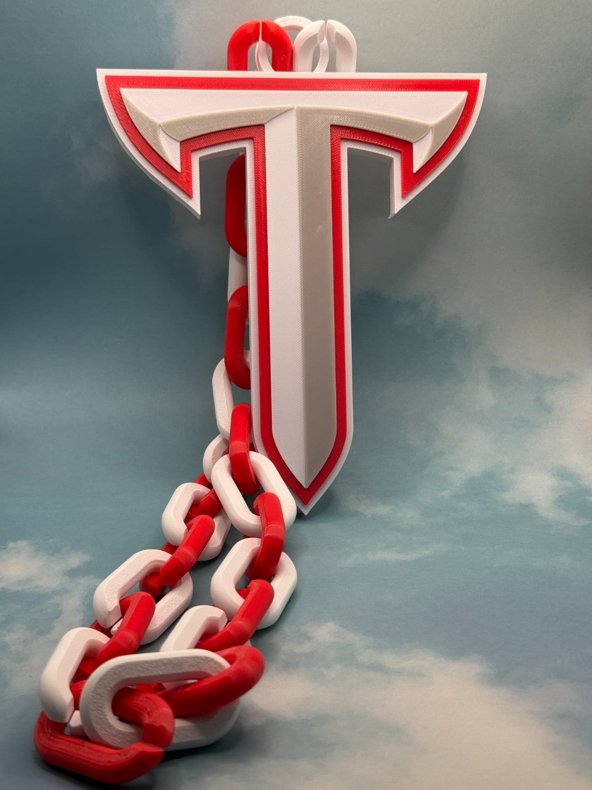 Troy Trojans Oversized Logo Necklace, Hype Chain "Trojans"