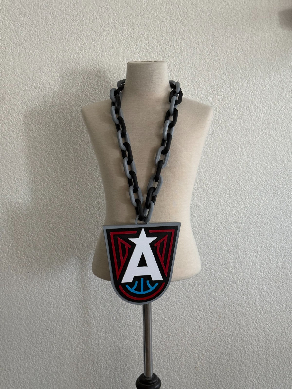Atlanta Dream Oversized Necklace, Hype Chain WNBA HandMade 3D Printed