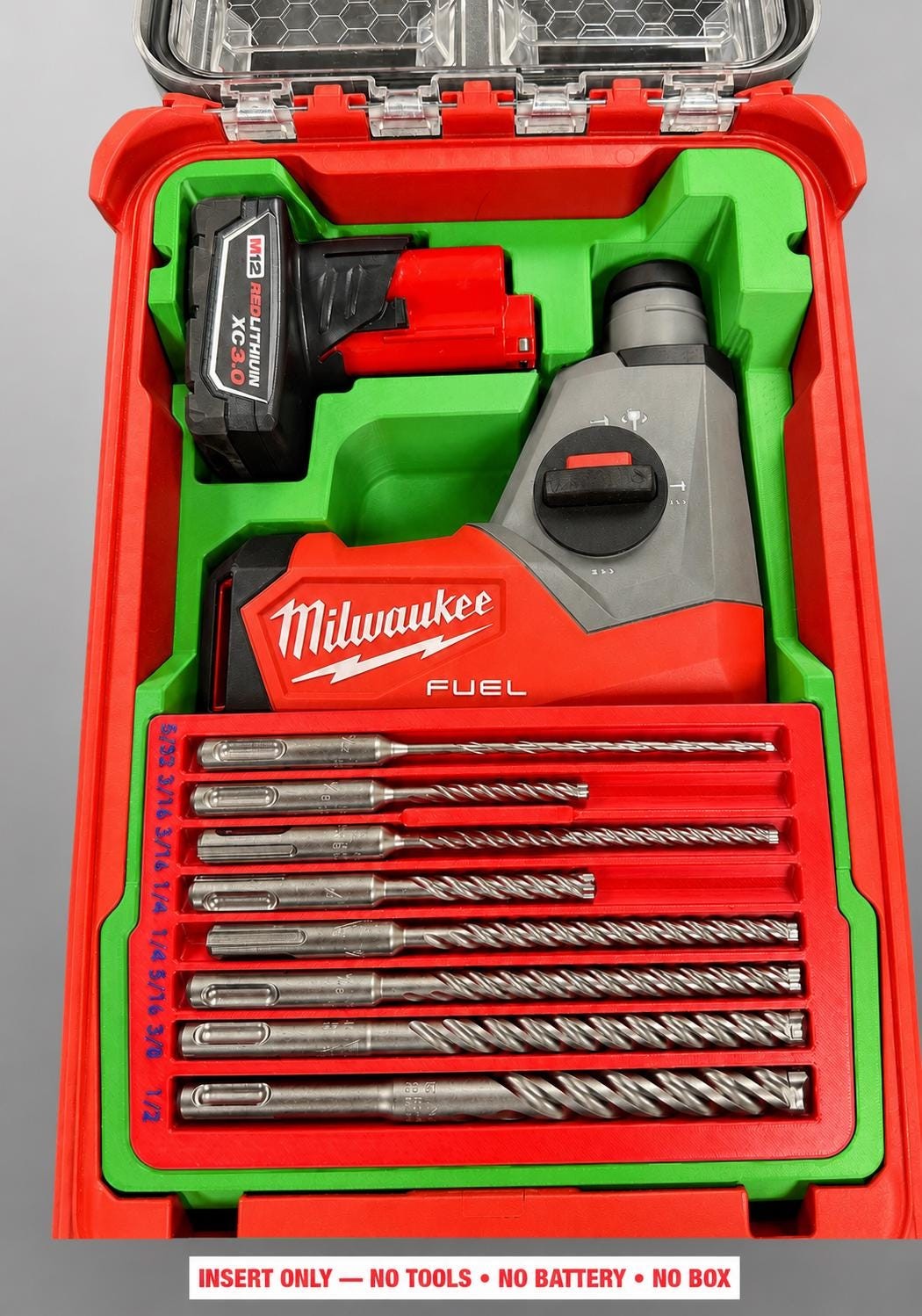 Milwaukee Packout Insert for M12 FUEL 12V 5/8 in. SDS-Plus Rotary Hammer