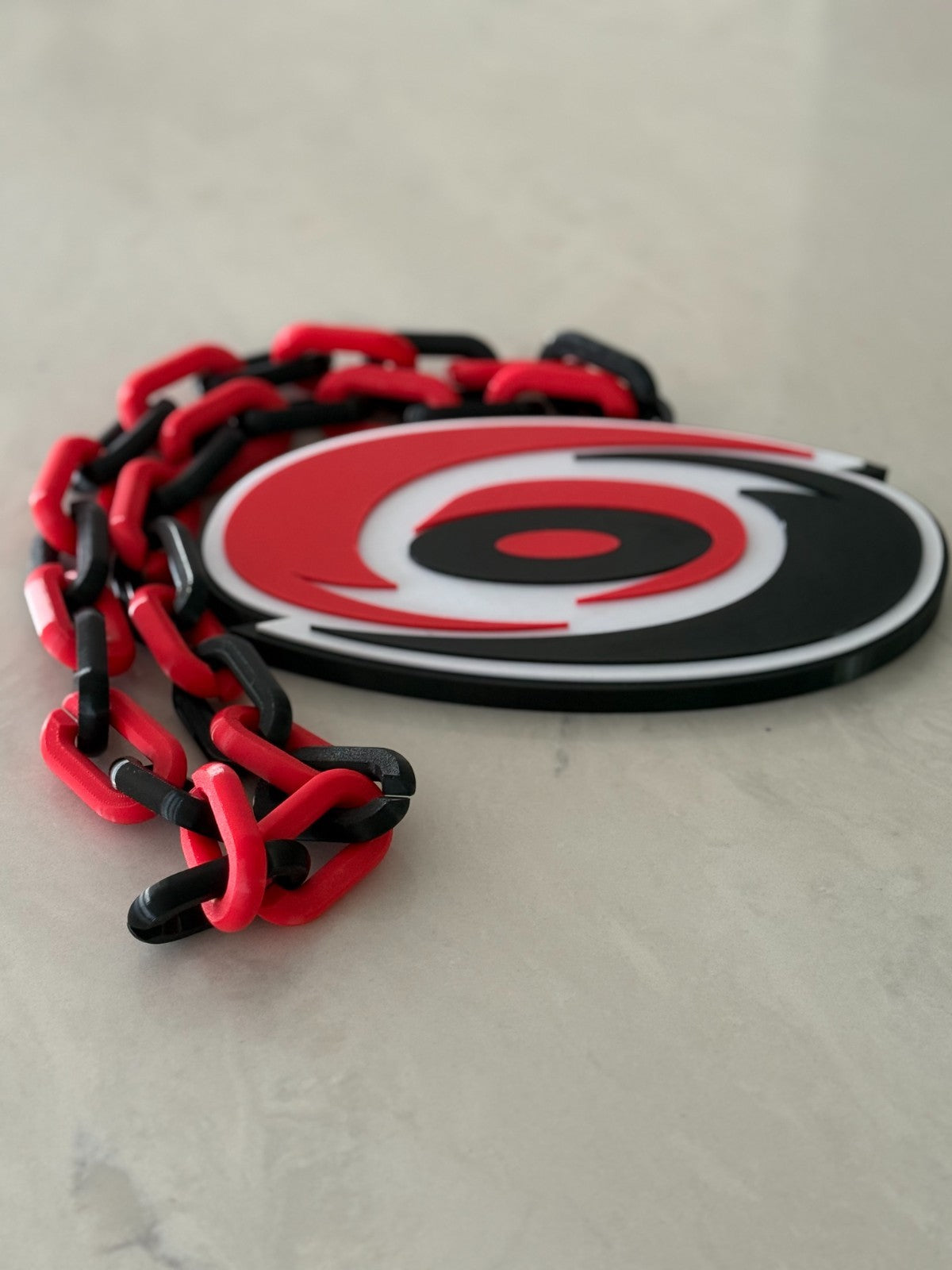 Carolina Hurricanes Oversized Necklace, Fan Chain Carolina Culture "