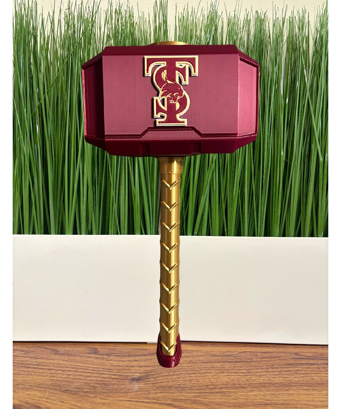 Texas State bobcats 3-D printed Thor hammer