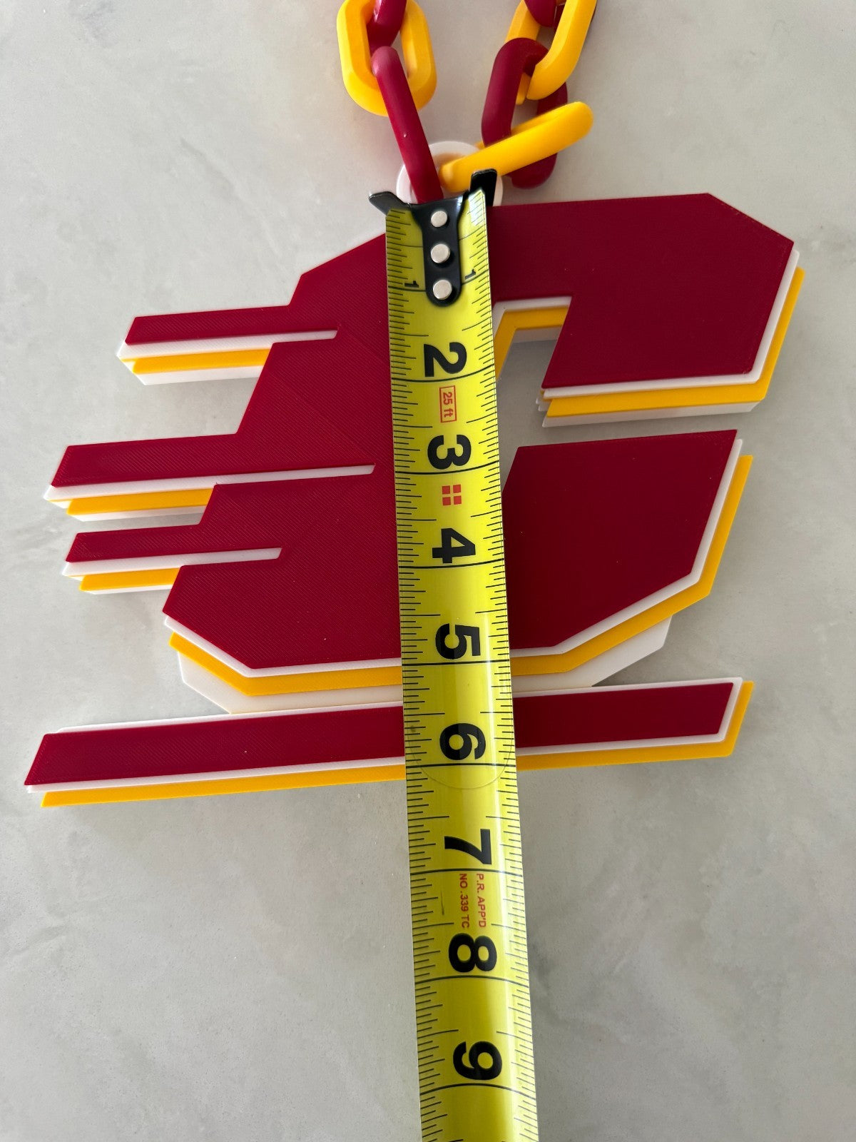 Central Michigan Chippewas Logo Oversized Necklace, Pendant Chain"Anishinaabeg,"