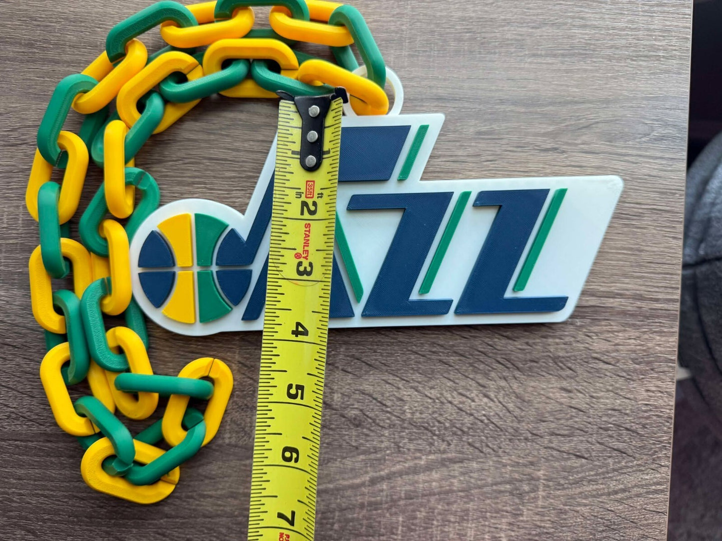 Utah Jazz Oversized Necklace, Pendant Chain