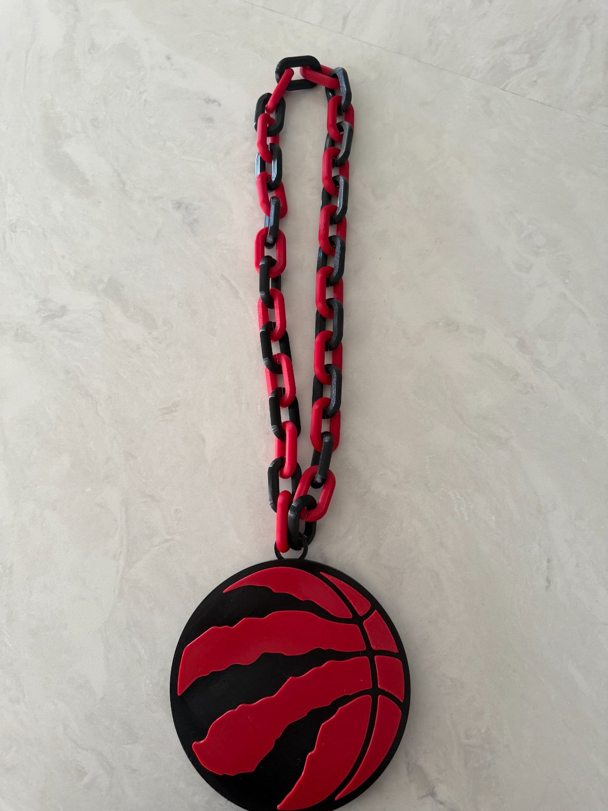 Toronto Raptors Oversized Fan Necklace, Pendant and Chain