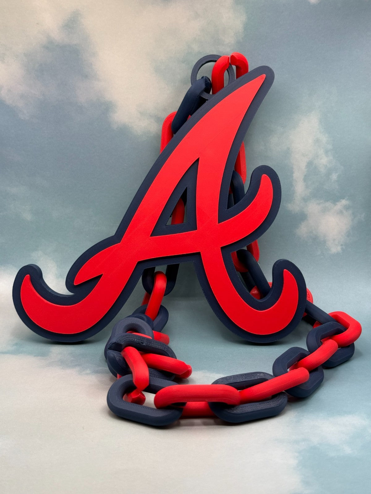 Atlanta Braves Oversized Necklace, Pendant Handmade 3D Printed