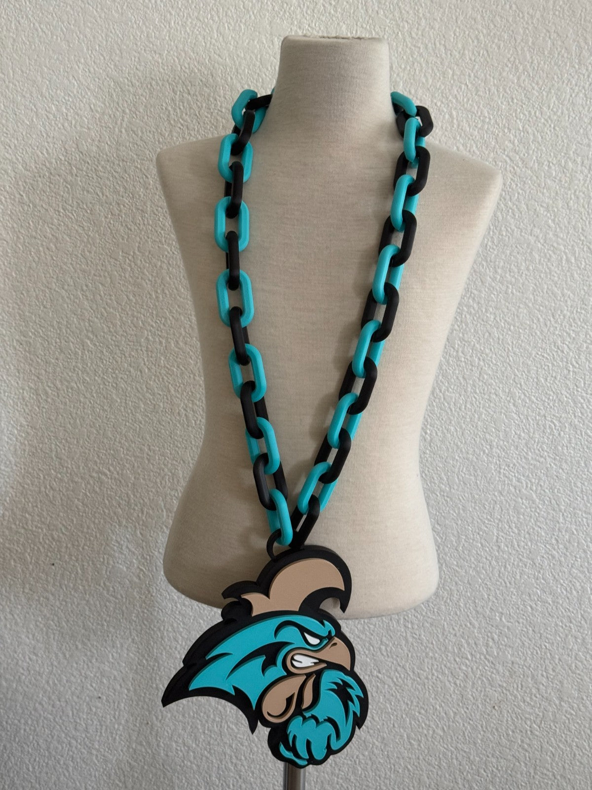 Coastal Carolina Chanticleers Oversized Fan Necklace, Hype Chain