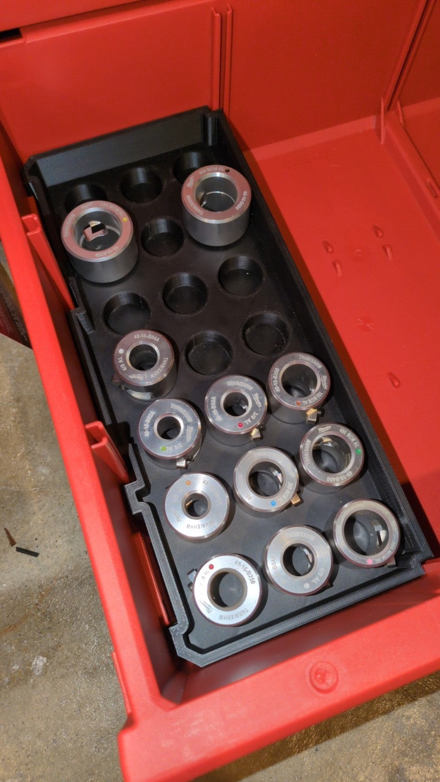 Fits Milwaukee M12 2435-20 Cable Stripper Die PACKOUT Drawer Insert (Insert Only