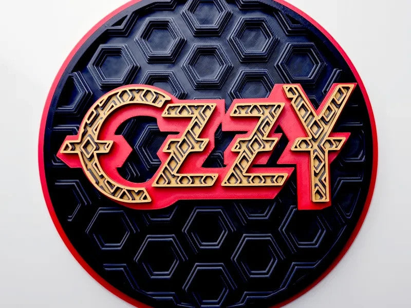 Ozzy Wall Art Or Display 3D printed Dimensional Mosaic