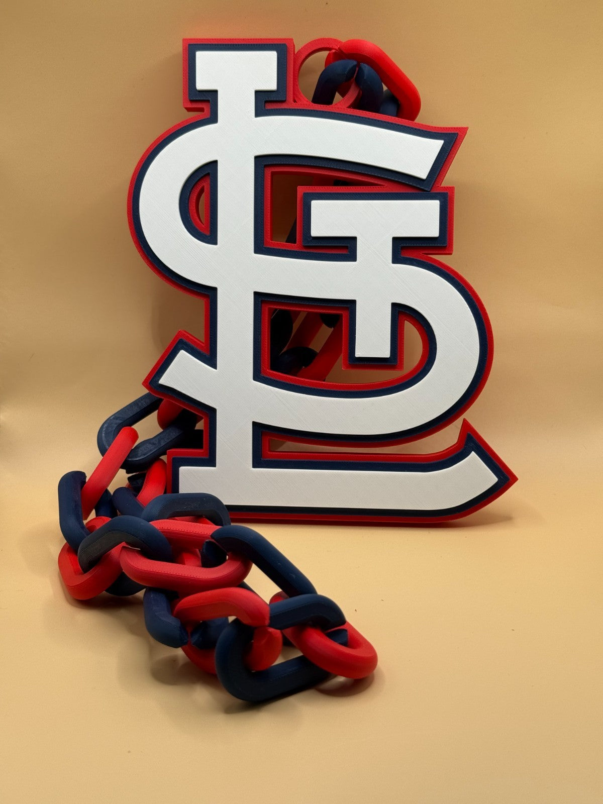 St. Louis Cardinals Oversized Necklace Turnover Chain HandMade 3D Printed