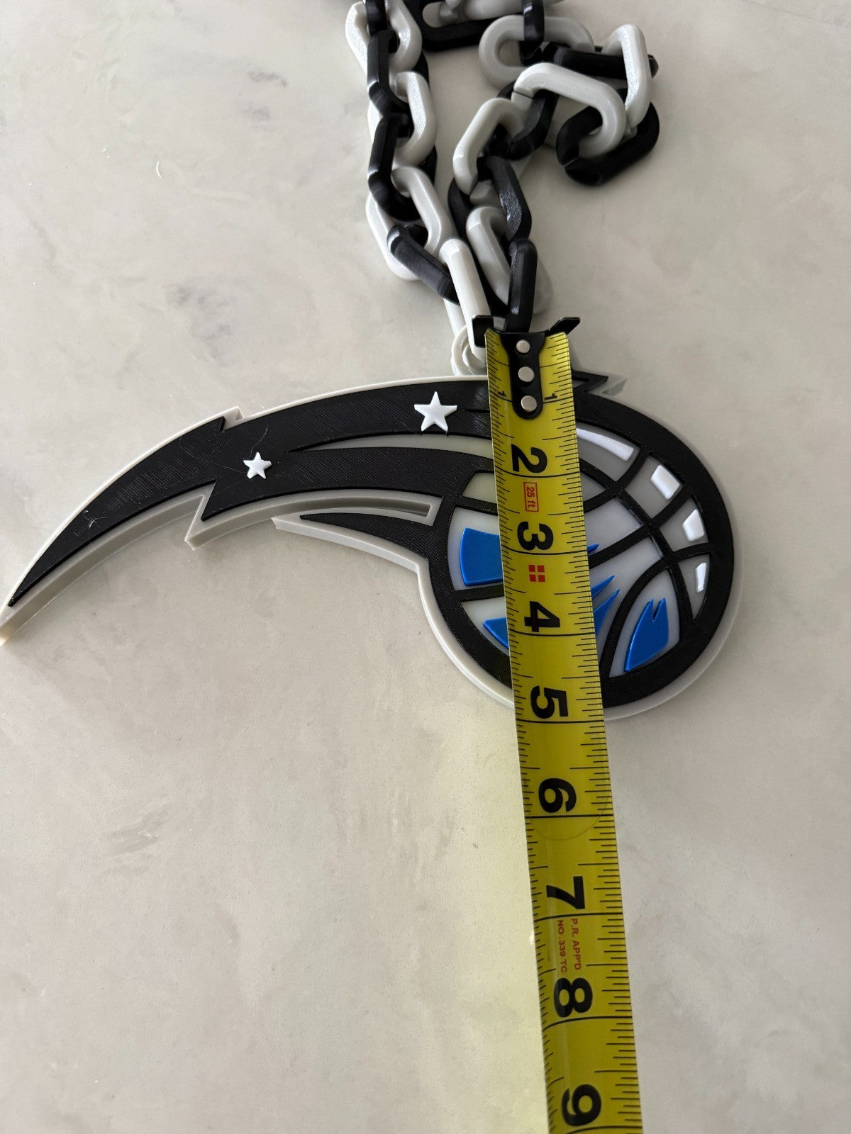 Orlando Magic Oversized Logo Necklace, Pendant Handmade 3D Printed