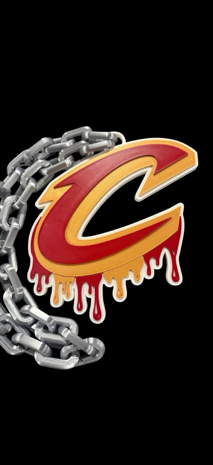 Cleveland Cavaliers “C” Logo Dripping Pendant