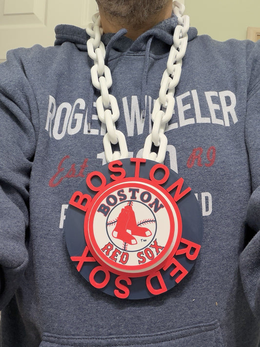 Boston Red Sox Spinning Hype Fan Necklace MLB Baseball