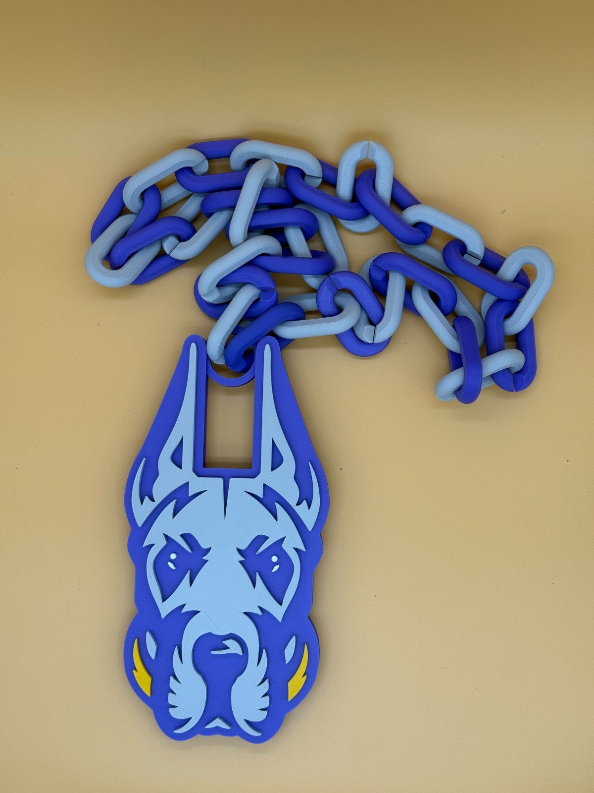 UAlbany Great Danes Oversized Necklace, Hype Chain Handmade 3D Printed