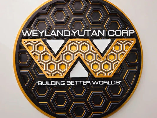 Weyland-Yutani Wall Art Or Display 3D printed Dimensional Mosaic