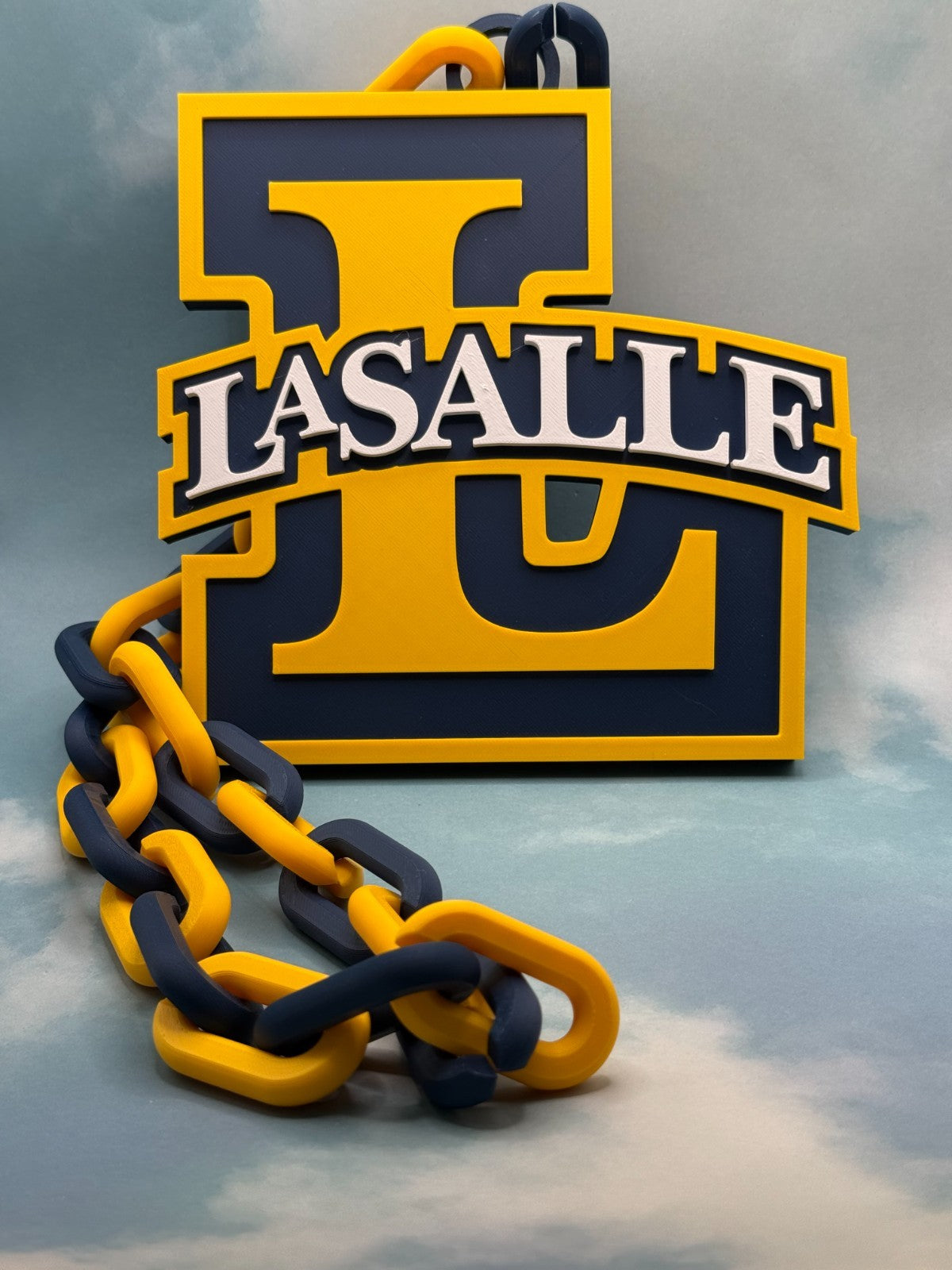 La Salle Explorers Oversized Necklace Hype Chain HandMade 3D Printed