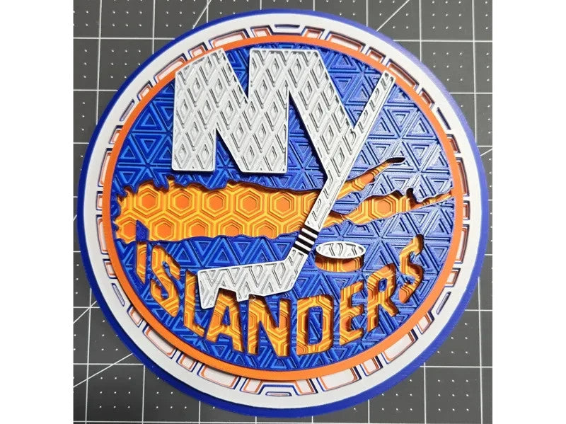New York Islanders Wall Art Or Display 3D printed Dimensional Mosaic
