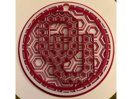 University of Oklahoma Sooners Wall Art Or Display 3D printed Dimensional Mosaic