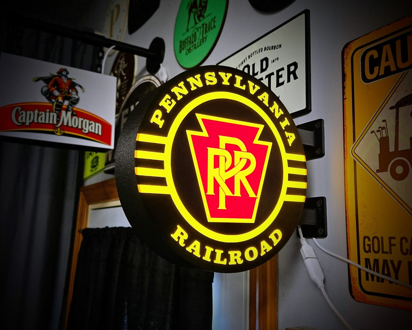 Pennsylvania Railroad 2-Sided LED Light 12 Inch Light Box LED Sign Wall Decor
