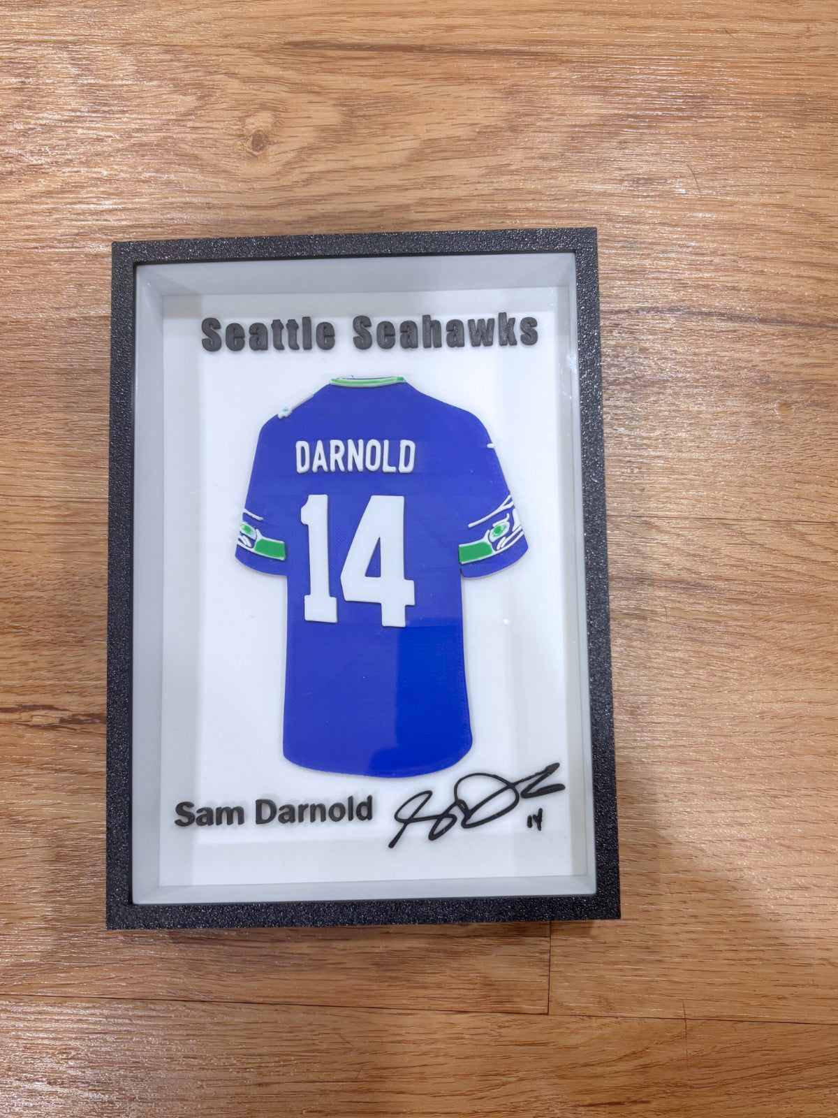 NFL – Darnold Framed 3D Jersey Display (Collector’s Edition)