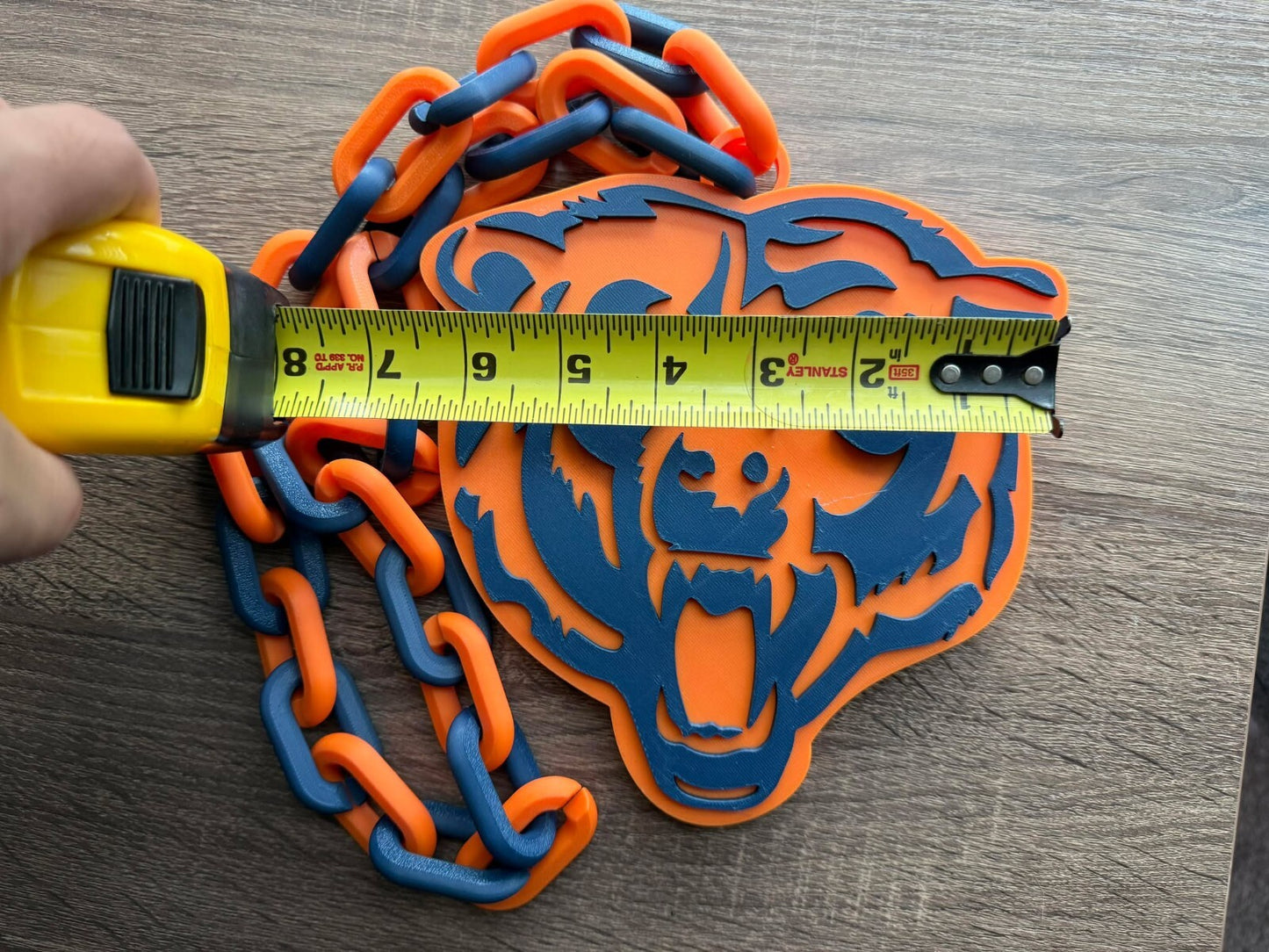 Chicago Bears Oversized Necklace, Hype Chain [Made to Order]