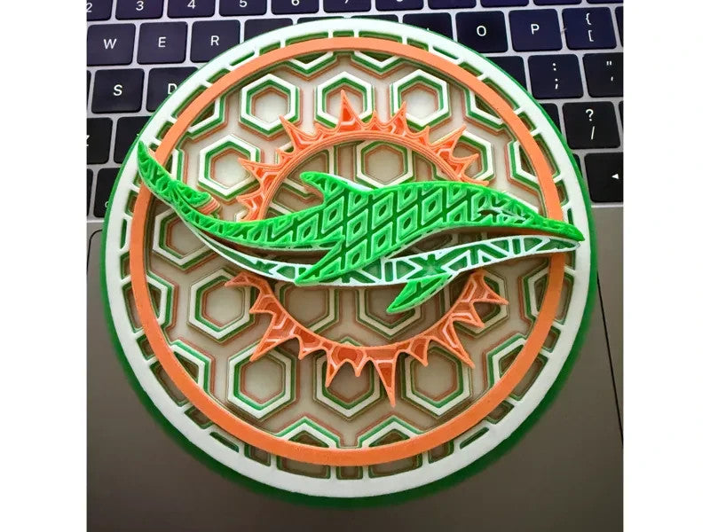 Miami Dolphins Wall Art Or Display 3D printed Dimensional Mosaic