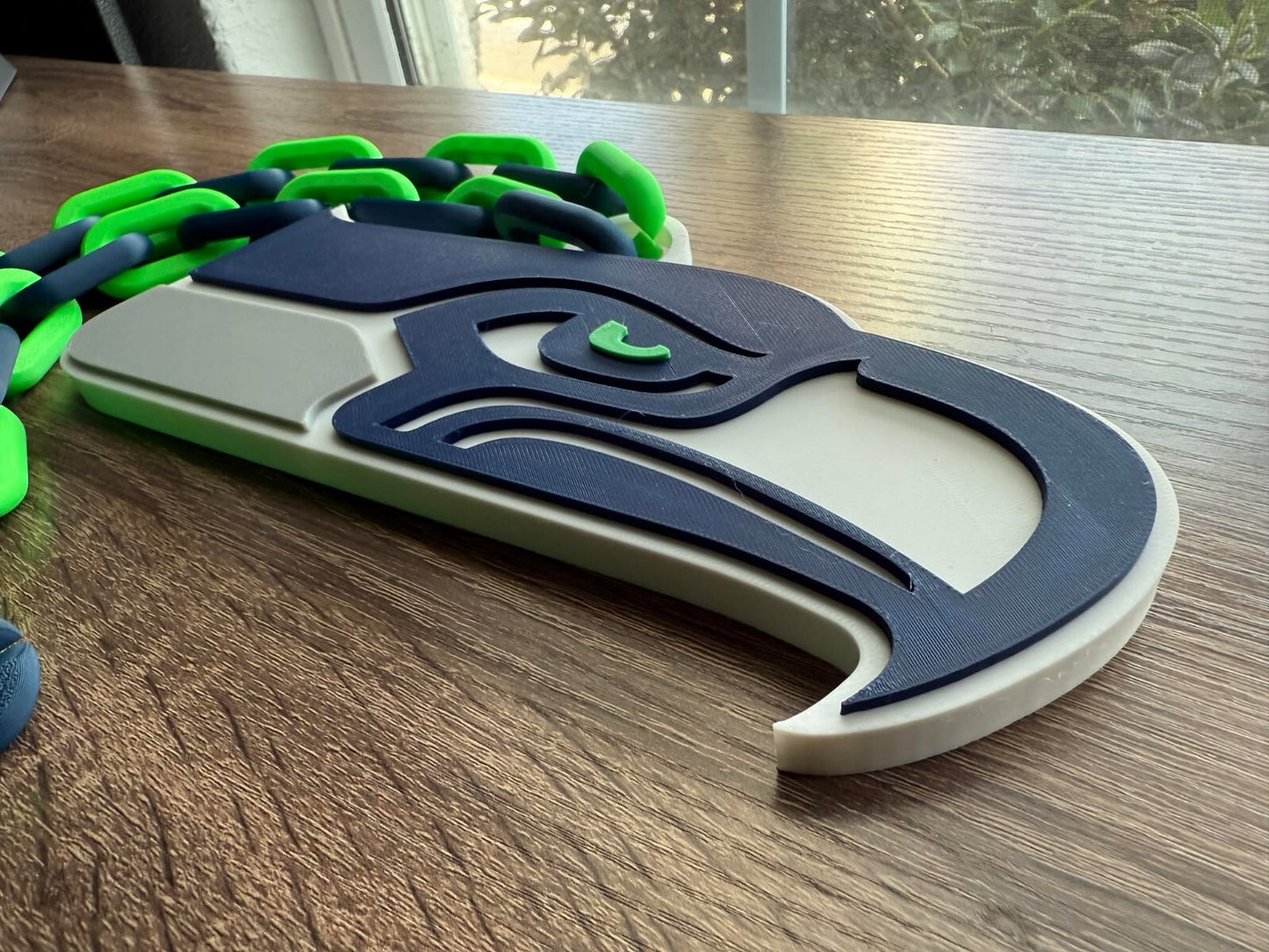 Seattle Seahawks Oversized Necklace, Hype Chain [Made To Order]