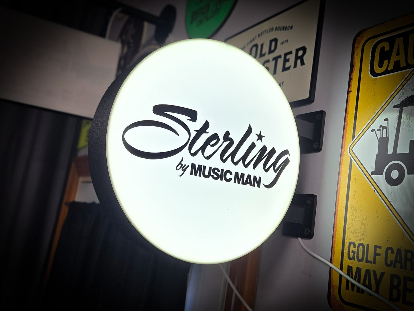 STERLING by MUSIC MAN 12 Inch Light Box LED Sign 3D Printed Wall Decor Man Cave
