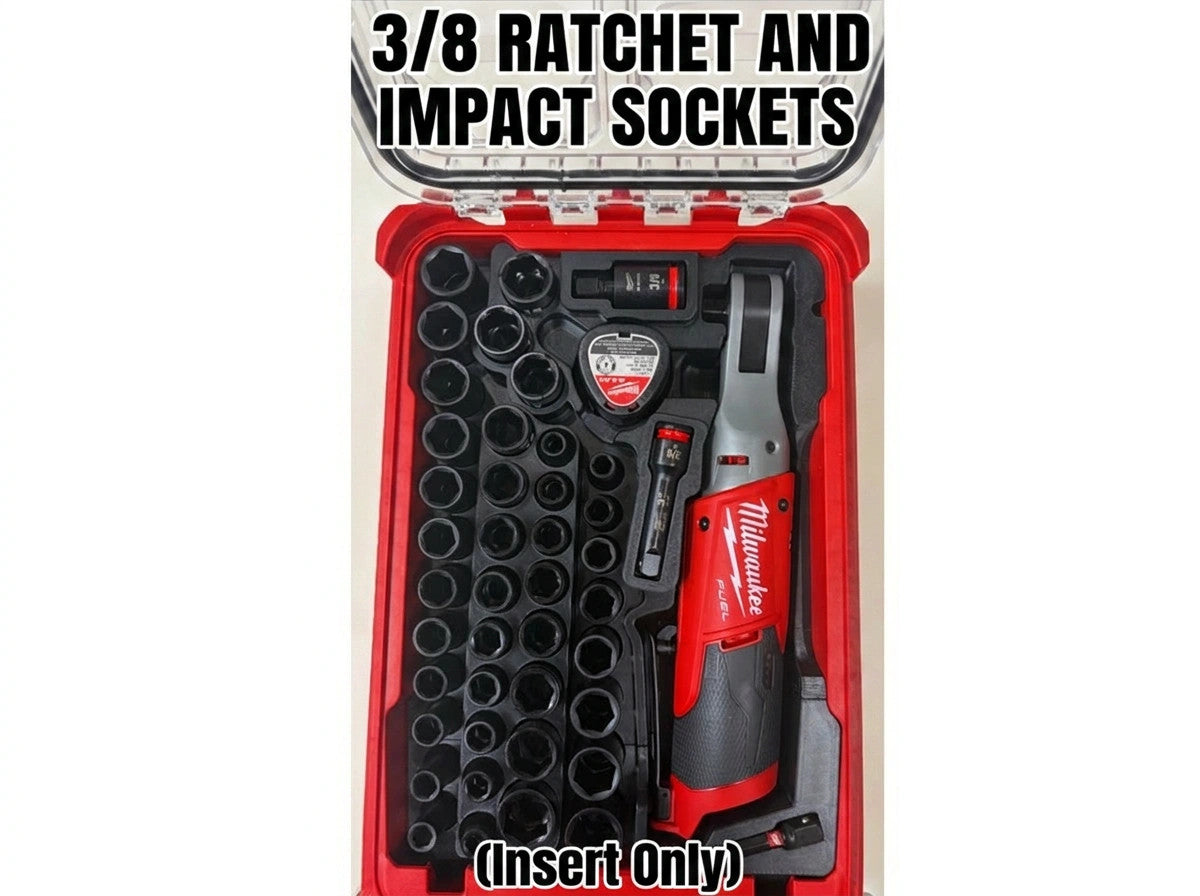 Fits Milwaukee 2557-20 Ratchet & 49-66-7009 Socket PACKOUT Insert (Insert Only)