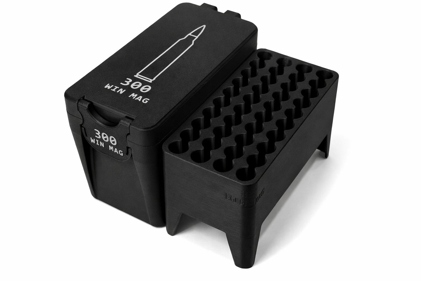 300 Win Mag Ammo Box – 40 Rounds - Snap Close Storage Box | Fully Customizable