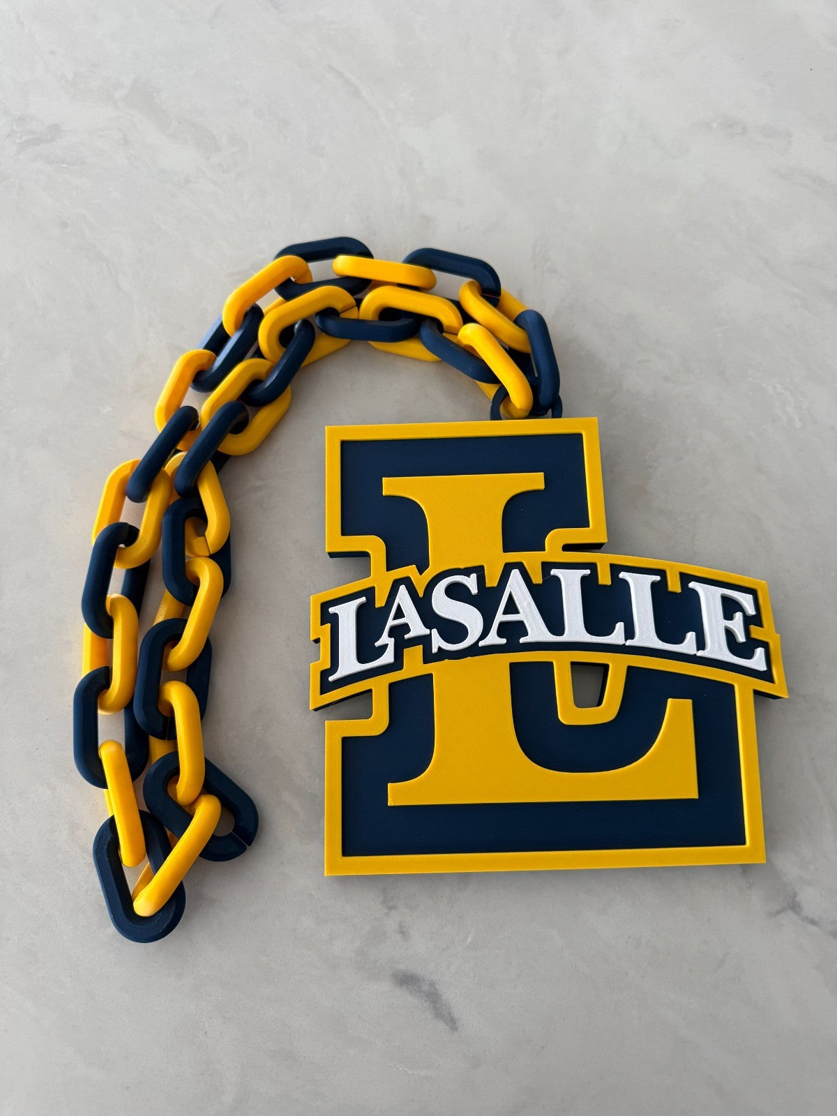 La Salle Explorers Oversized Necklace Hype Chain HandMade 3D Printed