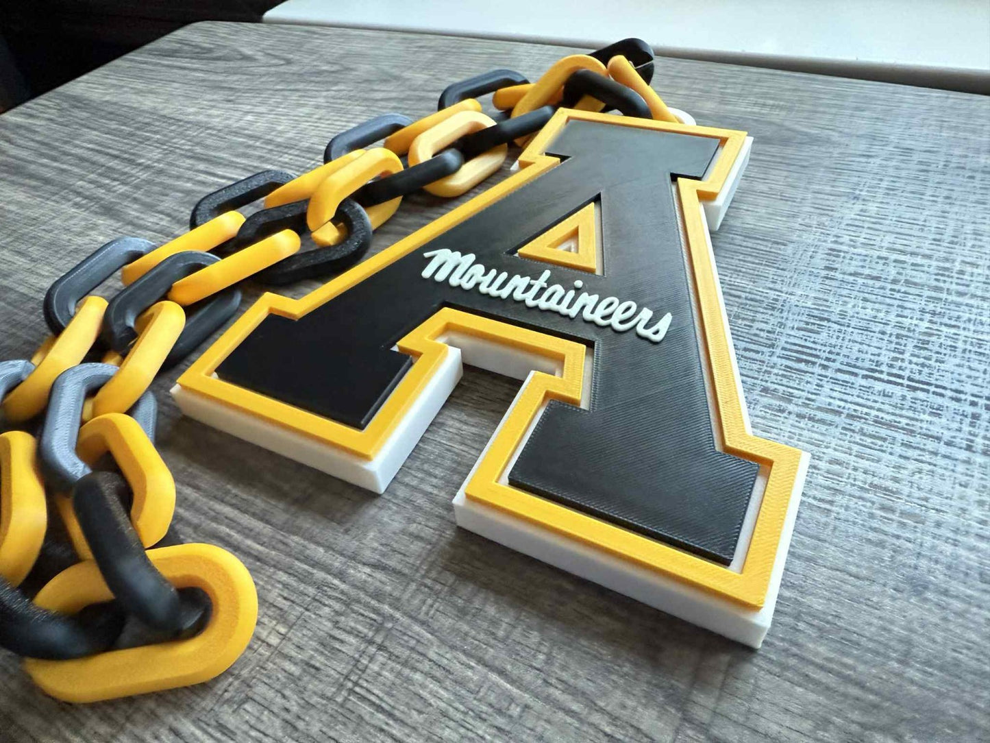 App State Mountaineers Oversized Necklace, Hype Chain [Made To Order]