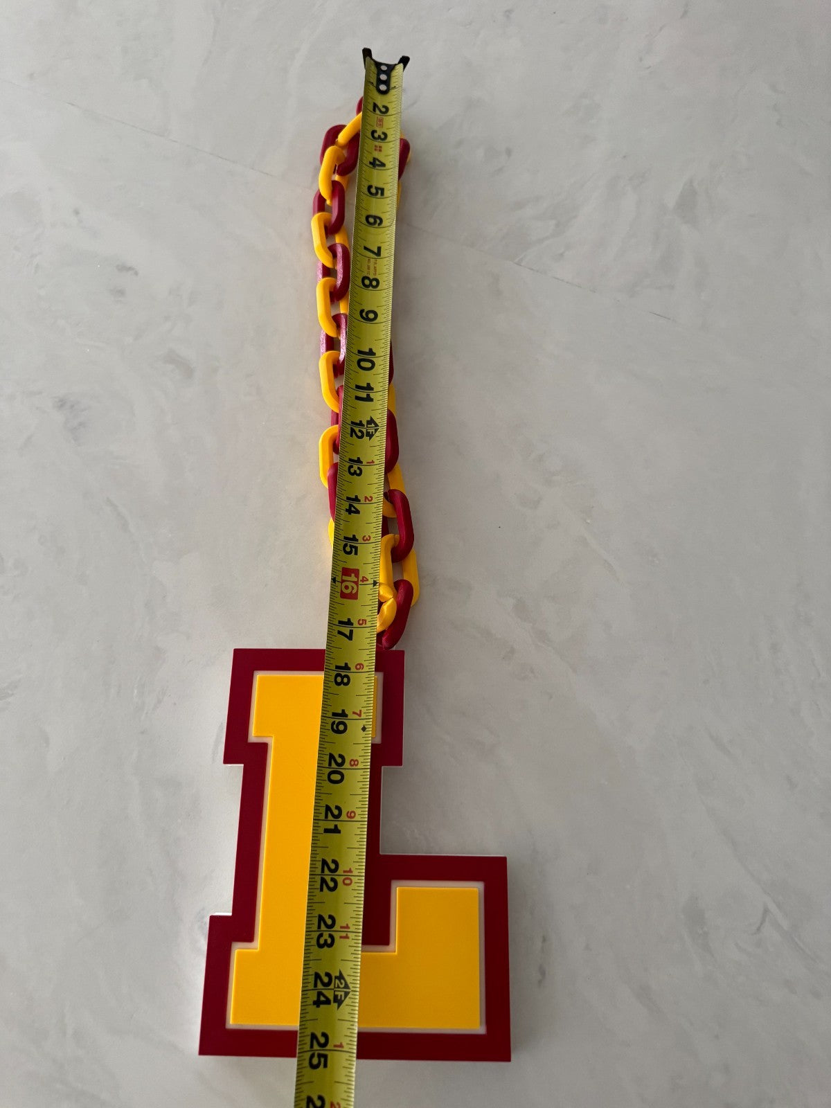 Loyola Chicago Ramblers Oversized Necklace Turnover Hype Chain Handmade 3D Print