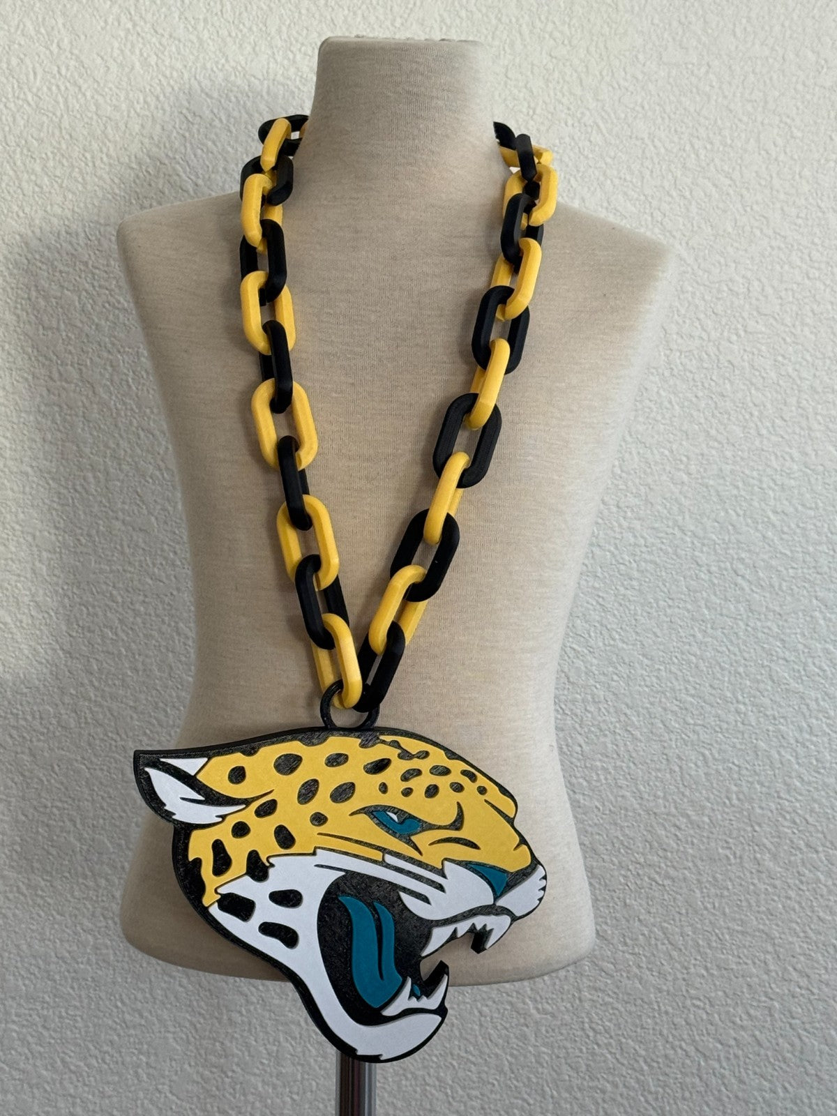 Jacksonville Jaguars Oversized Necklace Chain “Jax. It's Easier Here.”