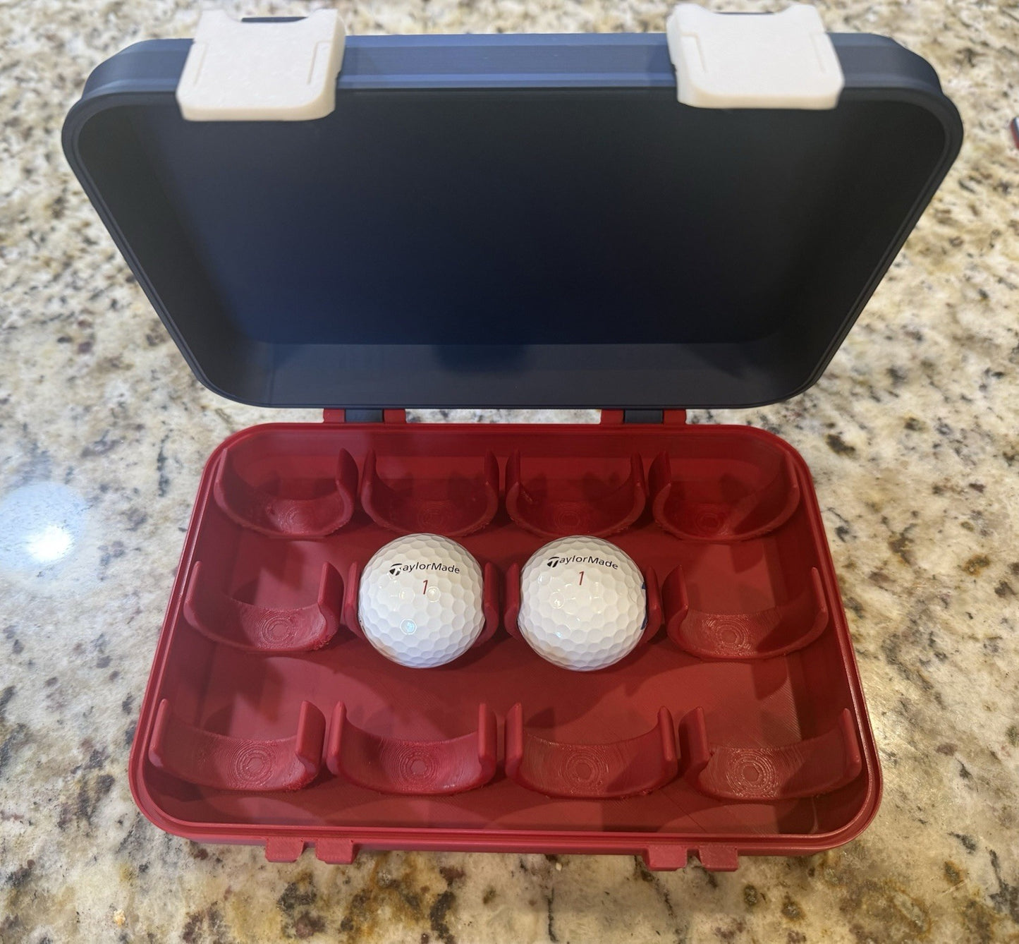 Houston Texans golf ball box 3d printed Fits 12 golf balls. Balls not included